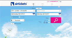 Desktop Screenshot of airtickets.co.uk