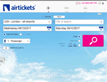 Tablet Screenshot of airtickets.co.uk