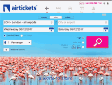 Tablet Screenshot of airtickets.com