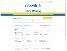 Tablet Screenshot of airtickets.lk