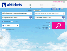 Tablet Screenshot of airtickets.com.tr
